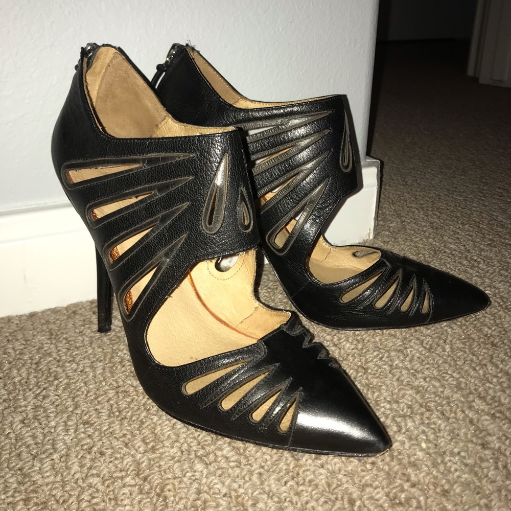 Black LAMB heels